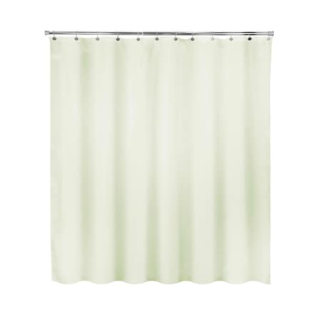 Kenney Mfg Water Repellant Jacquard Fabric Shower Curtain, 70in W x 72in H, Milky Green KN61308PS
